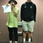 Camryn Landes, SCO vice president,
auctions off the right to dress Mr. Sauder
on Friday of Spirit Week.