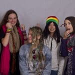 Whacky hair and accessories Wednesday
photobooth in the dining hall.