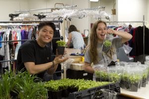 Helping out at Gift and Thrift.