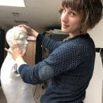 Bethany Gingrich '08 in the collections department at the Metropolitan Museum of Art