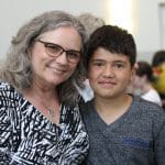 Mrs. Maria Archer with a student