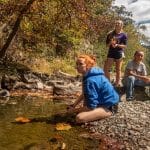Environmental science students exploring the North Fork. Photo by Steven Johnson.