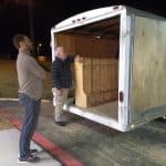 Parents and grandparents helped move furniture before the all school move day