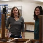 Gini Trotter (elementary counselor and Peacebuilding teacher) and Erin Williams (art teacher)