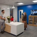 EMES first day in new building