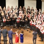 VOCES8 joins the Shenandoah Valley Children's Choir and EMS' Touring and Junior Choirs on stage, February 16, 2020