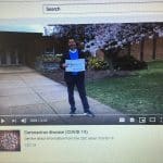 Paul Leaman, head of school, records our first mini-chapel on March 23, right before schools were closed for the rest of the academic year. See https://www.youtube.com/watch?v=75GCz1438ek&t=1s