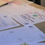 Spanish students wrote letters to children on the US/Mexico border.