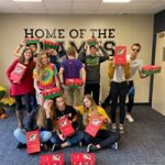 Cross country team Christmas box service project