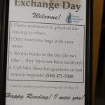 COVID-19 library exchange day