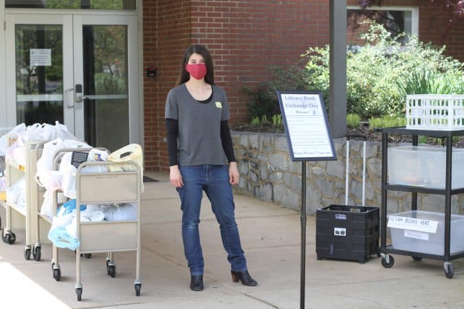 Julianne Ross, COVID-19 library exchange day