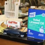 Lee Good, making tin cloth for a distance learning video lesson