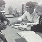John Fairfield, SIdney Stoltzfus, and Kathryn Stoltzfus were selected to appear n the local WSVA-TV Klassroom Kwiz. They defeated Buffalo Gap High School and Broadway High School, and were defeated by Luray High School. The $60 they won was donated to the Christmas Work Drive. (1966 Ember yearbook) 