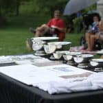 EMS display highlighting 50 years of boys varsity soccer tournaments at the 50th anniversary of the Menno Classic and precursor tournaments.