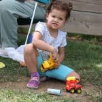 One of the cutest fans... daughter of assistant coach, Zach Sauder.