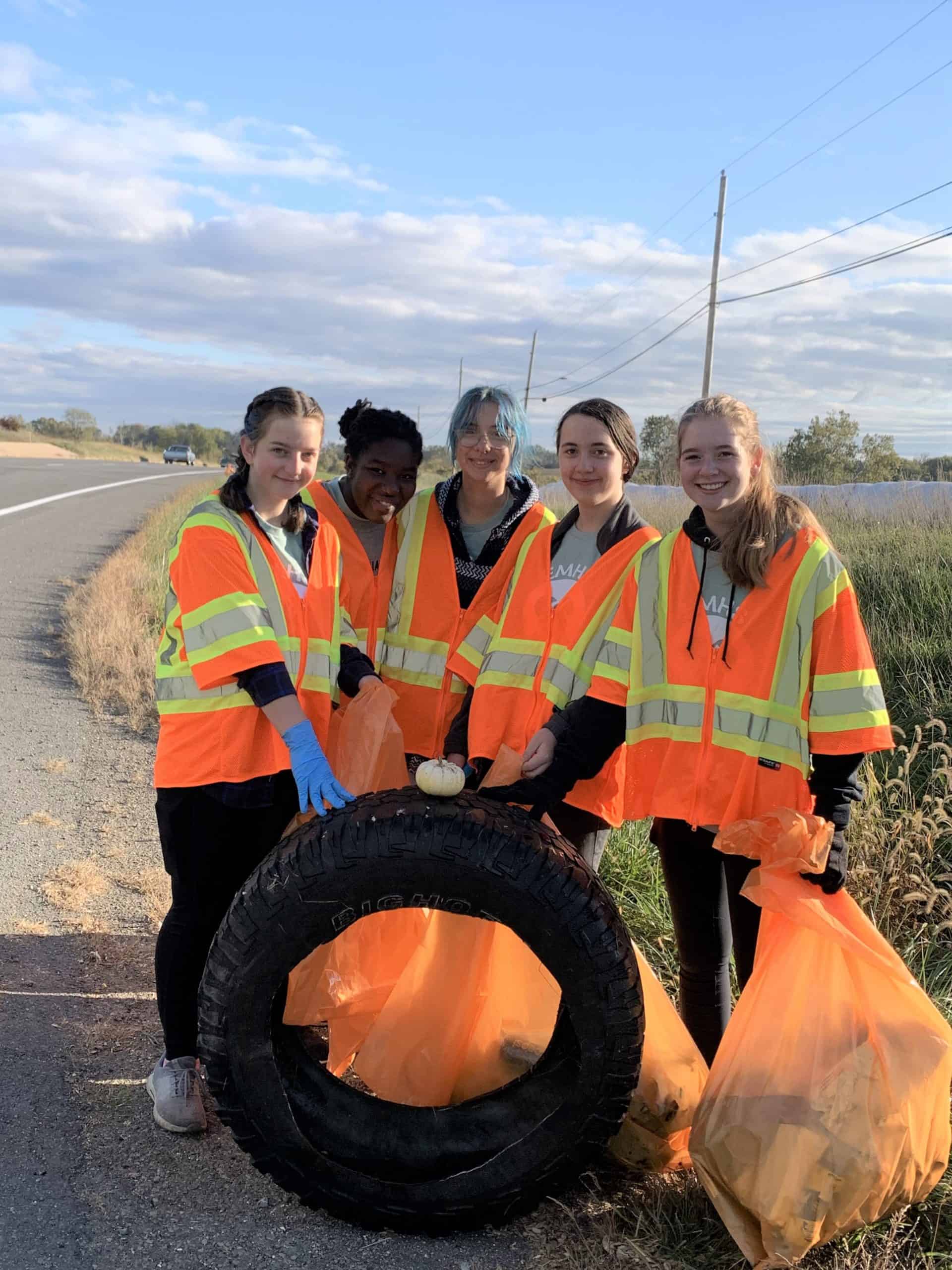 WeServe roadside trash pick up, 2021