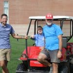Andrew Gascho (athletic director), Steve Martin (volunteer), Kendal Bauman, assistant athletic director