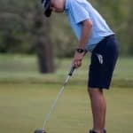 Andrew Lantz '24, at the VISAA DIII golf championship, 2022. Photo by Daniel Lin/DN-R