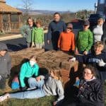 A group of 6th graders spent two hours to stack tiles for Mr. Stoltzfus, director of operations. They sorted and stacked 8,262 clay tiles, totaling 4,032 lbs
 (two tons!).