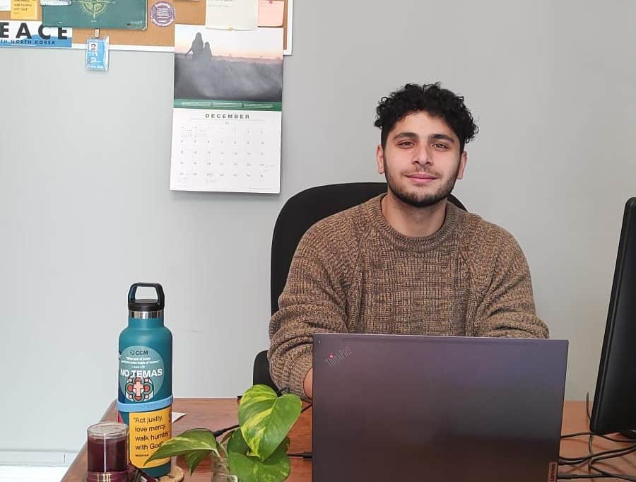 Anthony Khair at his MCC office in Washington DC. Courtesy image.