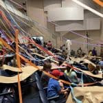 Class of '23 decorated the auditorium for their final chapel
