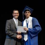 Dr. Paul Leaman with graduate, 2023