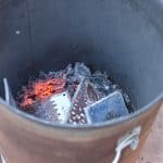 Raku kiln at work