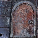 Raku quilt tile before assembly