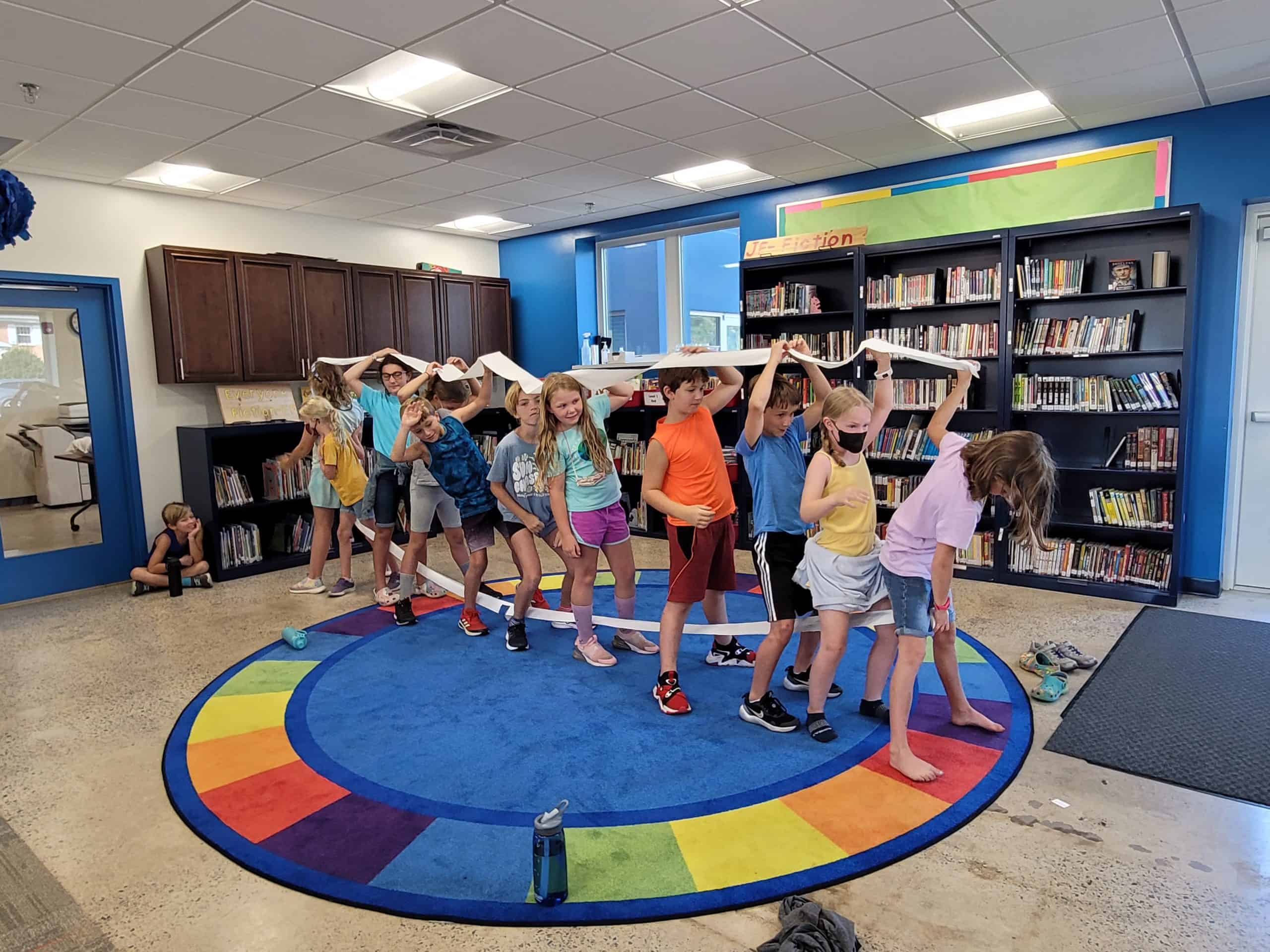 Students learn communication and cooperation in peacebuilding game