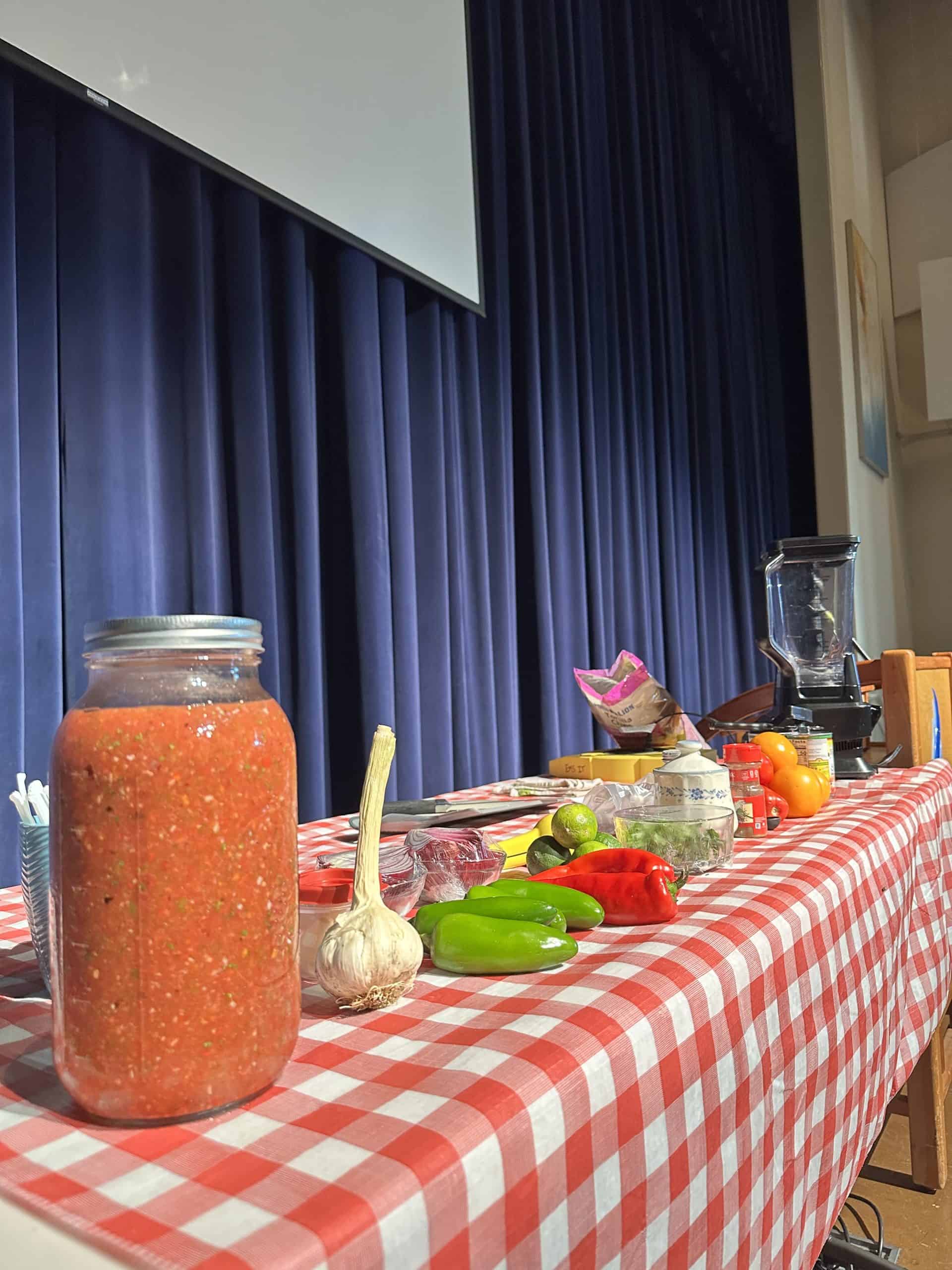 Ingredients grown by Paul Leaman, Head of School