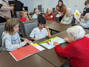 EMES students spend time VMRC residents