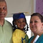 Rhiannia with Mom and Dad (Kennea and Seymour)