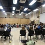 Students gather for first "table read"