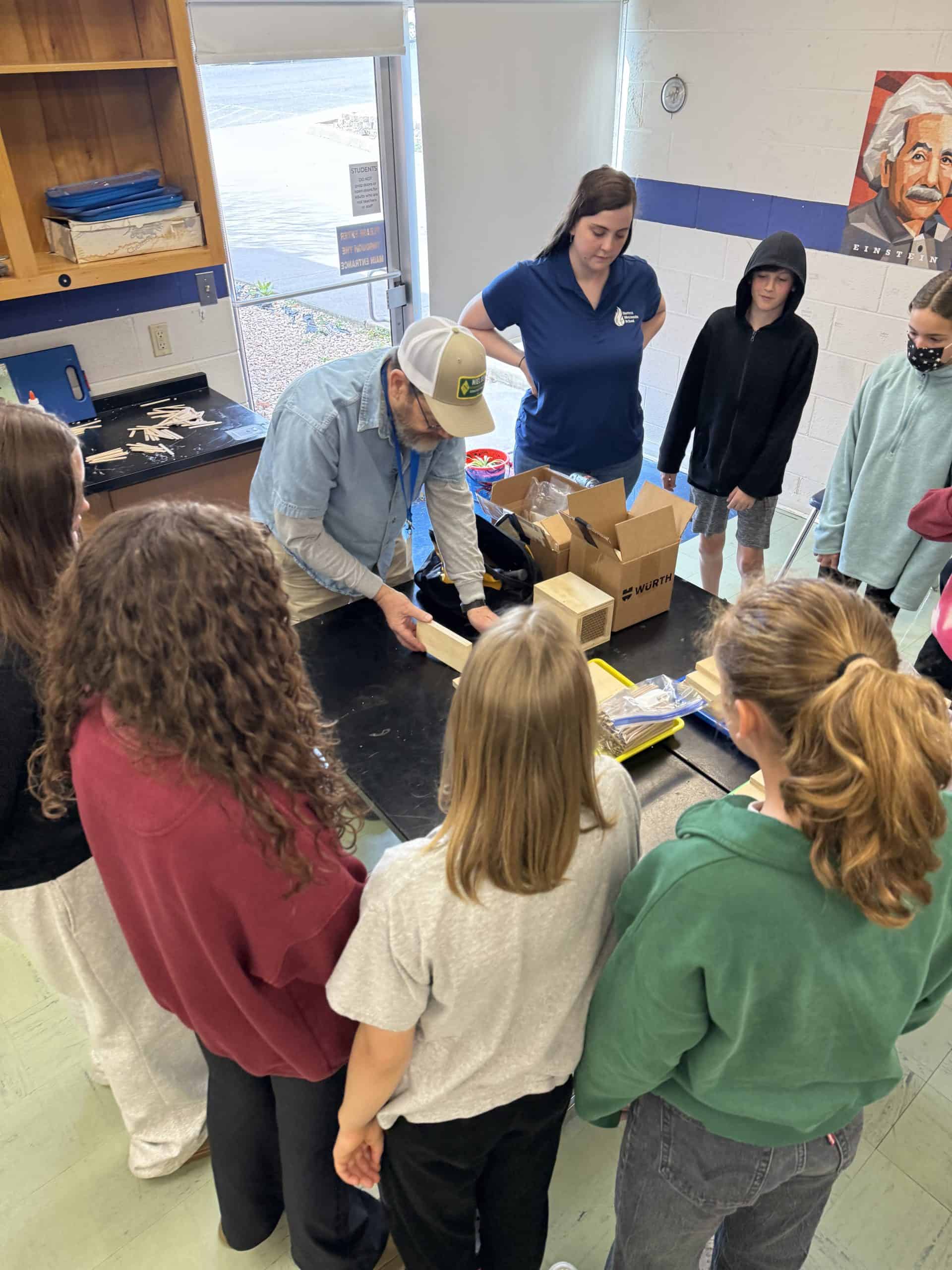 Making Mason Bee Houses 